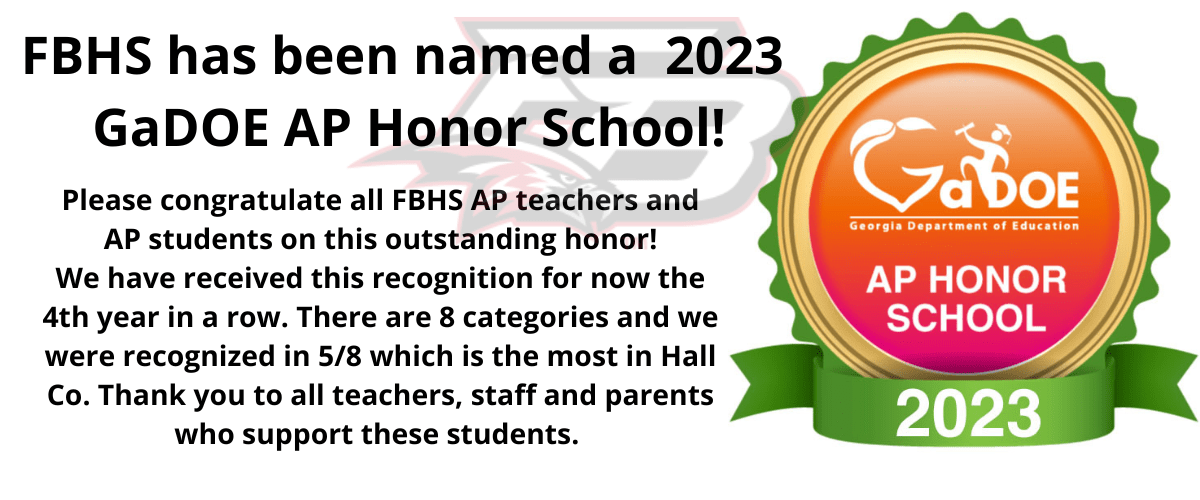 FBHS has been named a 2022 GaDOE AP Honor School! (2)